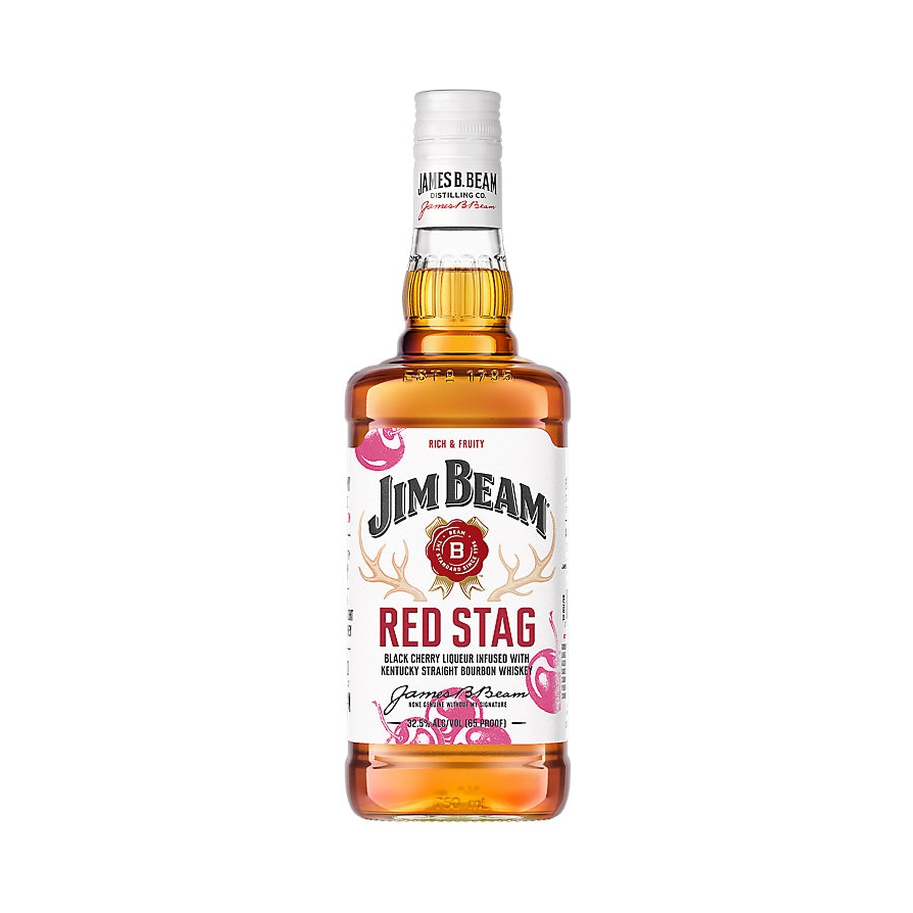 Jim Beam Red Stag Black Cherry Flavored Whiskey - ForWhiskeyLovers.com