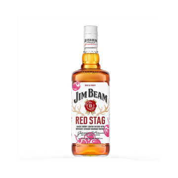 Jim Beam Red Stag Black Cherry Flavored Whiskey 1L - ForWhiskeyLovers.com