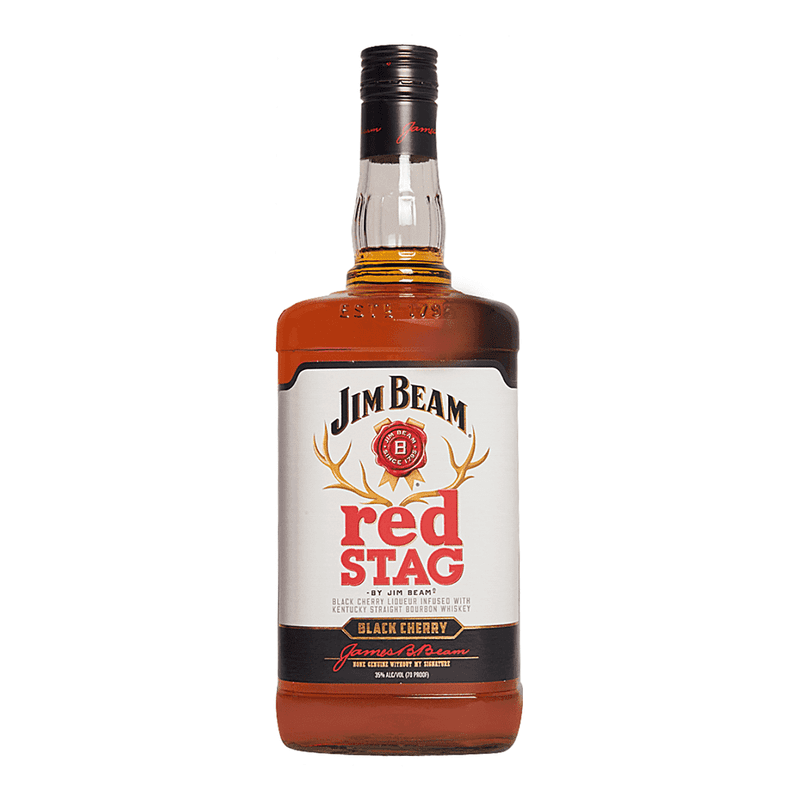 Jim Beam Red Stag Black Cherry Kentucky Straight Bourbon Whiskey 1.75L - ForWhiskeyLovers.com