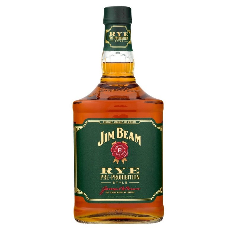 Jim Beam Rye "Pre-Prohibition Style" Kentucky Straight Rye Whiskey Liter - ForWhiskeyLovers.com