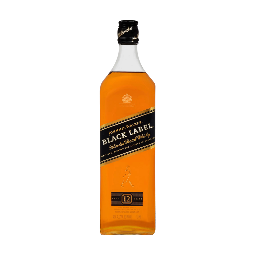 Johnnie Walker Black Label 12 year 1 L - ForWhiskeyLovers.com