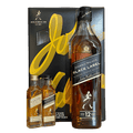 Johnnie Walker Black Label 750ml W/ 2 50ml Gold & Double Black - ForWhiskeyLovers.com