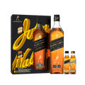 Johnnie Walker Black Label 750ml W/ 2 50ml Gold & Double Black - ForWhiskeyLovers.com