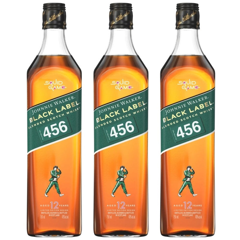 Johnnie Walker Black Label X Squid Games Edition - 3 Bottle Bundle - ForWhiskeyLovers.com