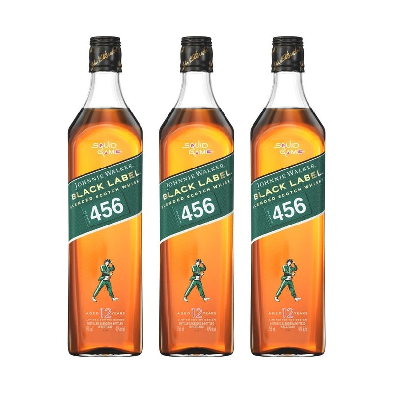 Johnnie Walker Black Label X Squid Games Edition - 3 Bottle Bundle - ForWhiskeyLovers.com
