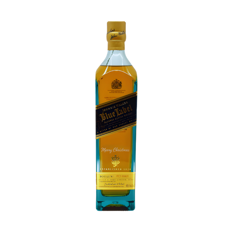 Johnnie Walker Blue Label - "Merry Christmas" Engraved Edition - ForWhiskeyLovers.com