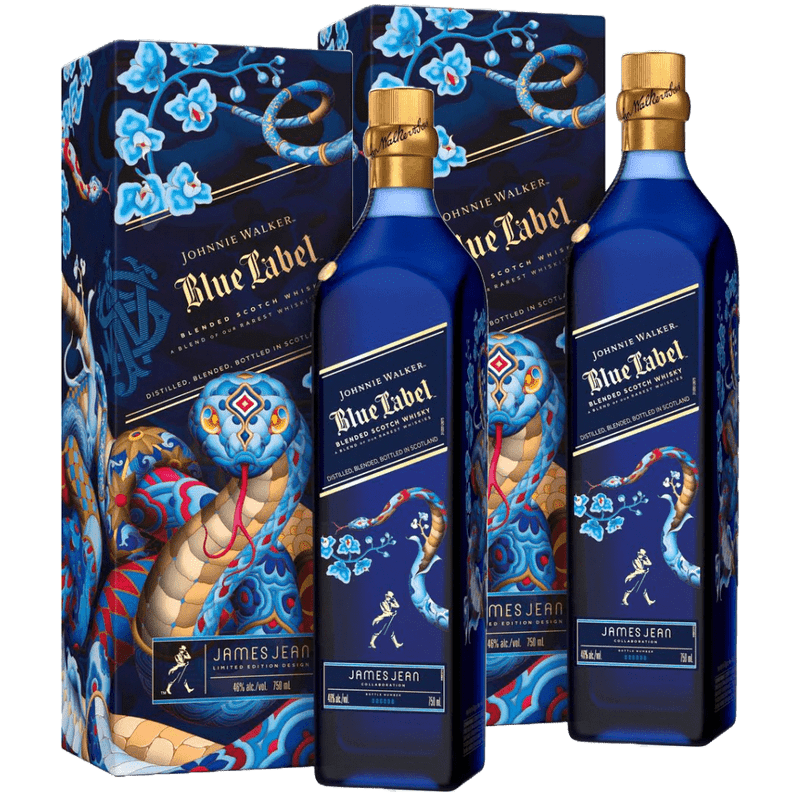 Johnnie Walker Blue Label 'Year Of The Snake' Blended Scotch Whisky Duo Pre-Order - ForWhiskeyLovers.com