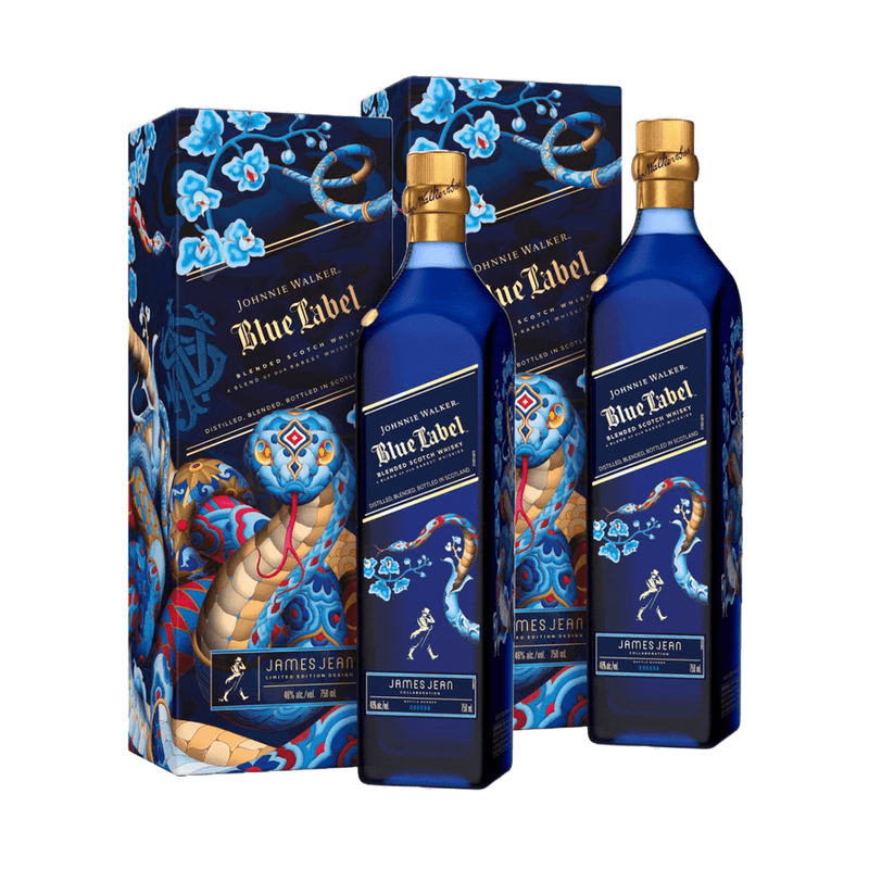 Johnnie Walker Blue Label 'Year Of The Snake' Blended Scotch Whisky Duo - ForWhiskeyLovers.com