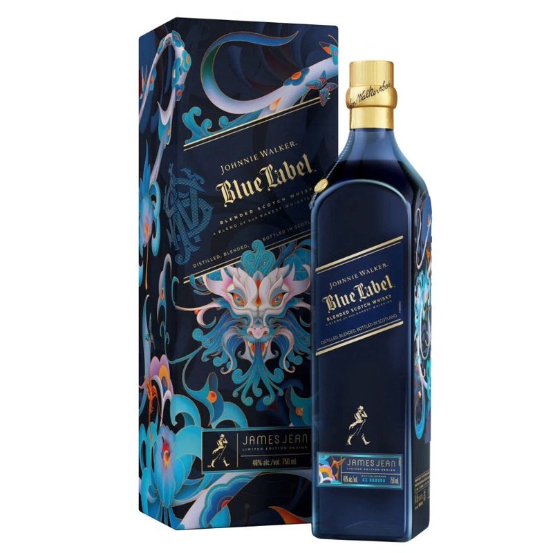 Johnnie Walker Blue Label 'Year Of Wood Dragon x James Jean' Blended Scotch Whisky Limited Edition - ForWhiskeyLovers.com