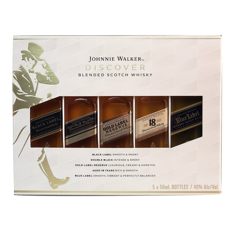 Johnnie Walker Discover Blended Scotch Whisky Gift Set - ForWhiskeyLovers.com