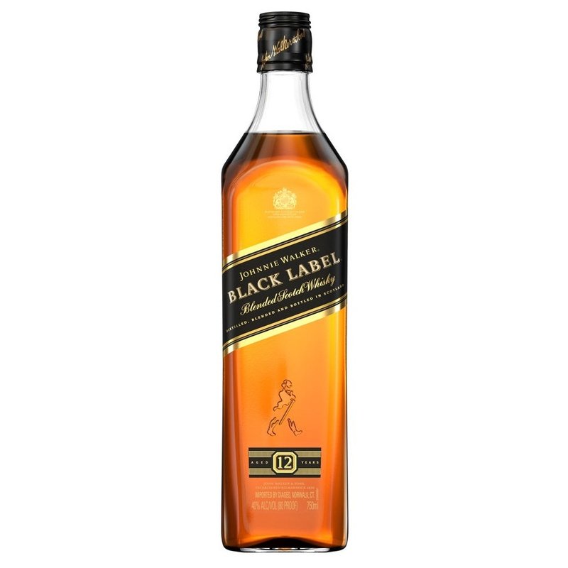 Johnnie Walker Scotch Black Label 12 Year 750ml - ForWhiskeyLovers.com