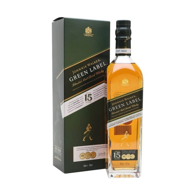 Johnnie Walker Scotch Green Label 750ml - ForWhiskeyLovers.com