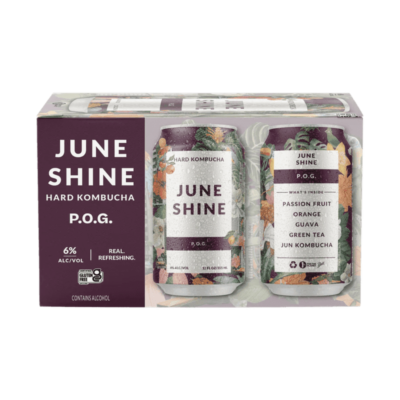 JuneShine POG Hard Kombucha 6-pack - ForWhiskeyLovers.com