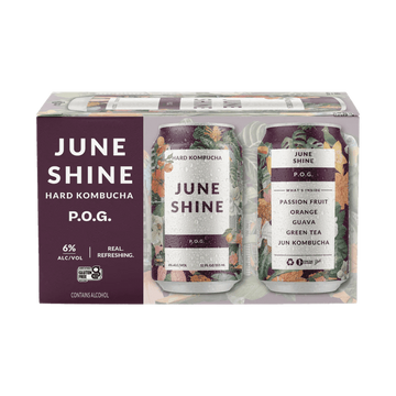 JuneShine POG Hard Kombucha 6-pack - ForWhiskeyLovers.com
