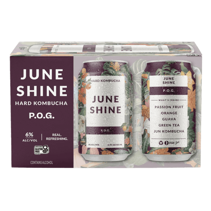 JuneShine POG Hard Kombucha 6-pack - ForWhiskeyLovers.com