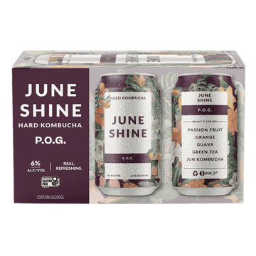 JuneShine POG Hard Kombucha 6-pack - ForWhiskeyLovers.com