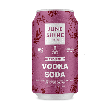 JuneShine Passion Fruit Vodka Soda 4-Pack Cocktail - ForWhiskeyLovers.com