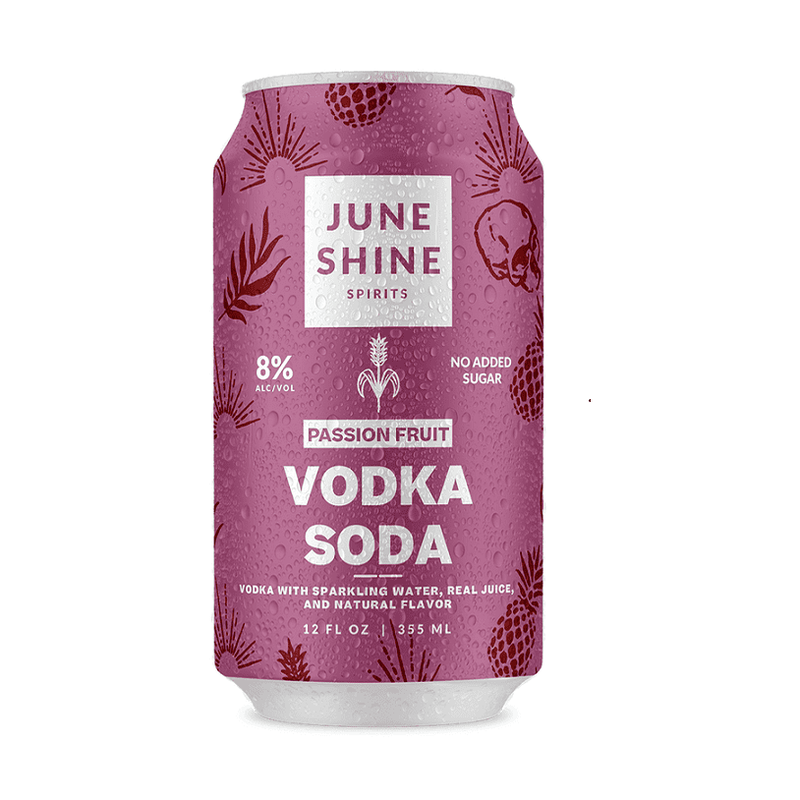 JuneShine Passion Fruit Vodka Soda 4-Pack Cocktail - ForWhiskeyLovers.com