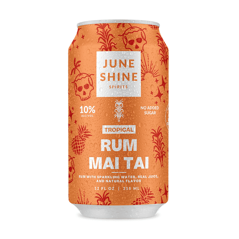 JuneShine Tropical Rum Mai Tai 4-Pack Cocktail - ForWhiskeyLovers.com