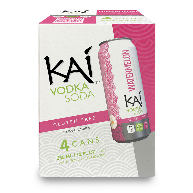 Kai Spirits Watermelon Vodka Soda 4-Pack - LoveScotch.com
