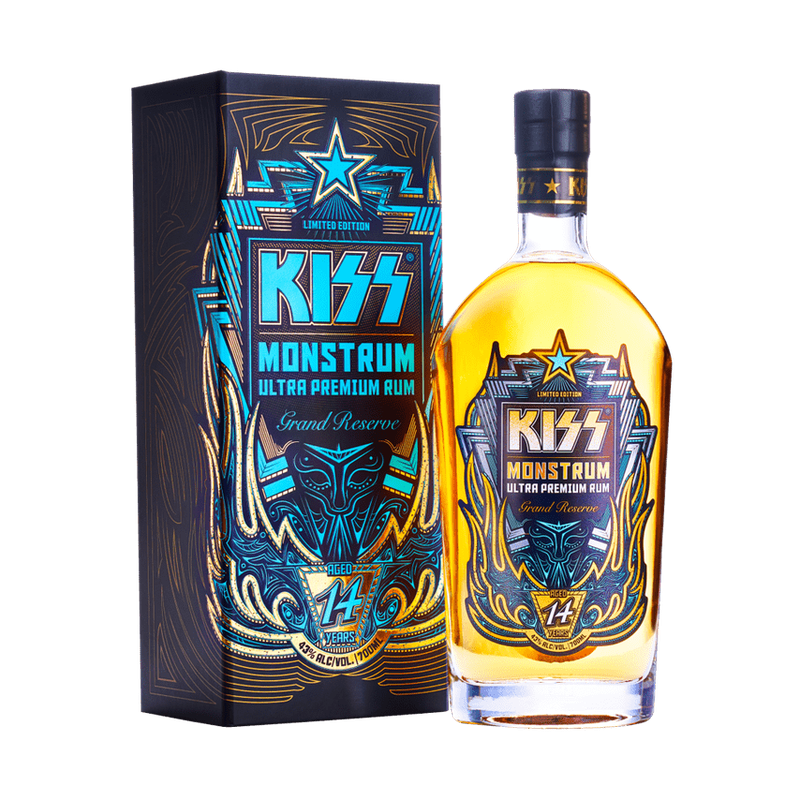 KISS 'Monstrum' 14 Year Old Grand Reserve Ultra Premium Rum Gift Box - ForWhiskeyLovers.com