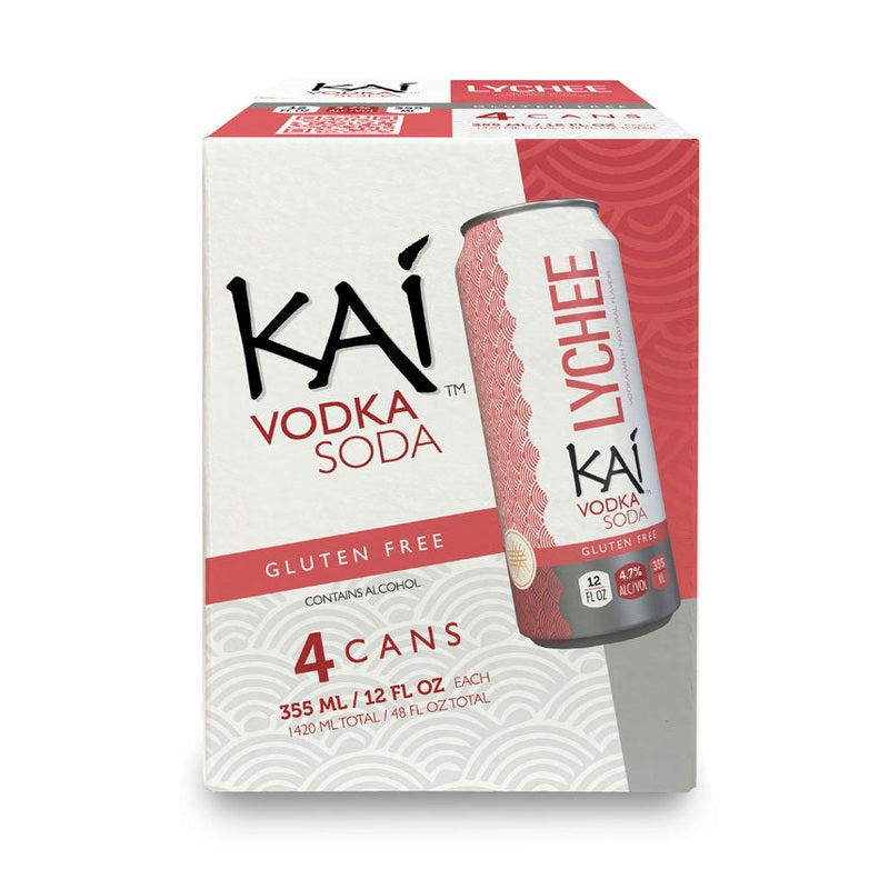 Kai Spirits Lychee Vodka Soda 4-Pack - ForWhiskeyLovers.com