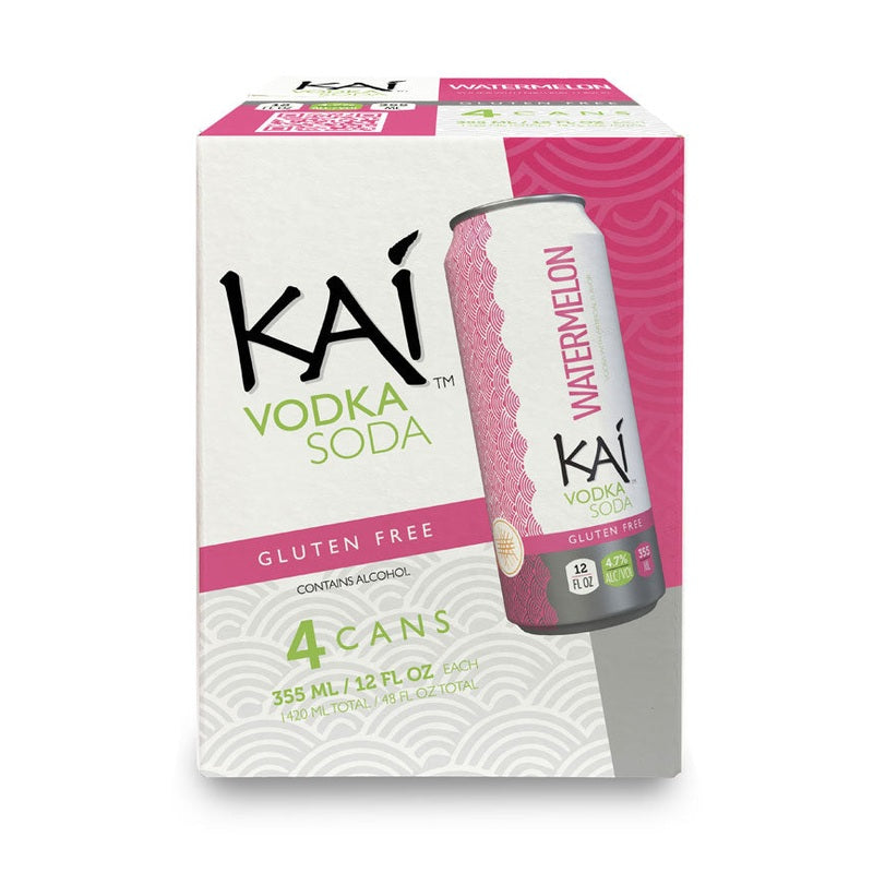 Kai Spirits Watermelon Vodka Soda 4-Pack - ForWhiskeyLovers.com