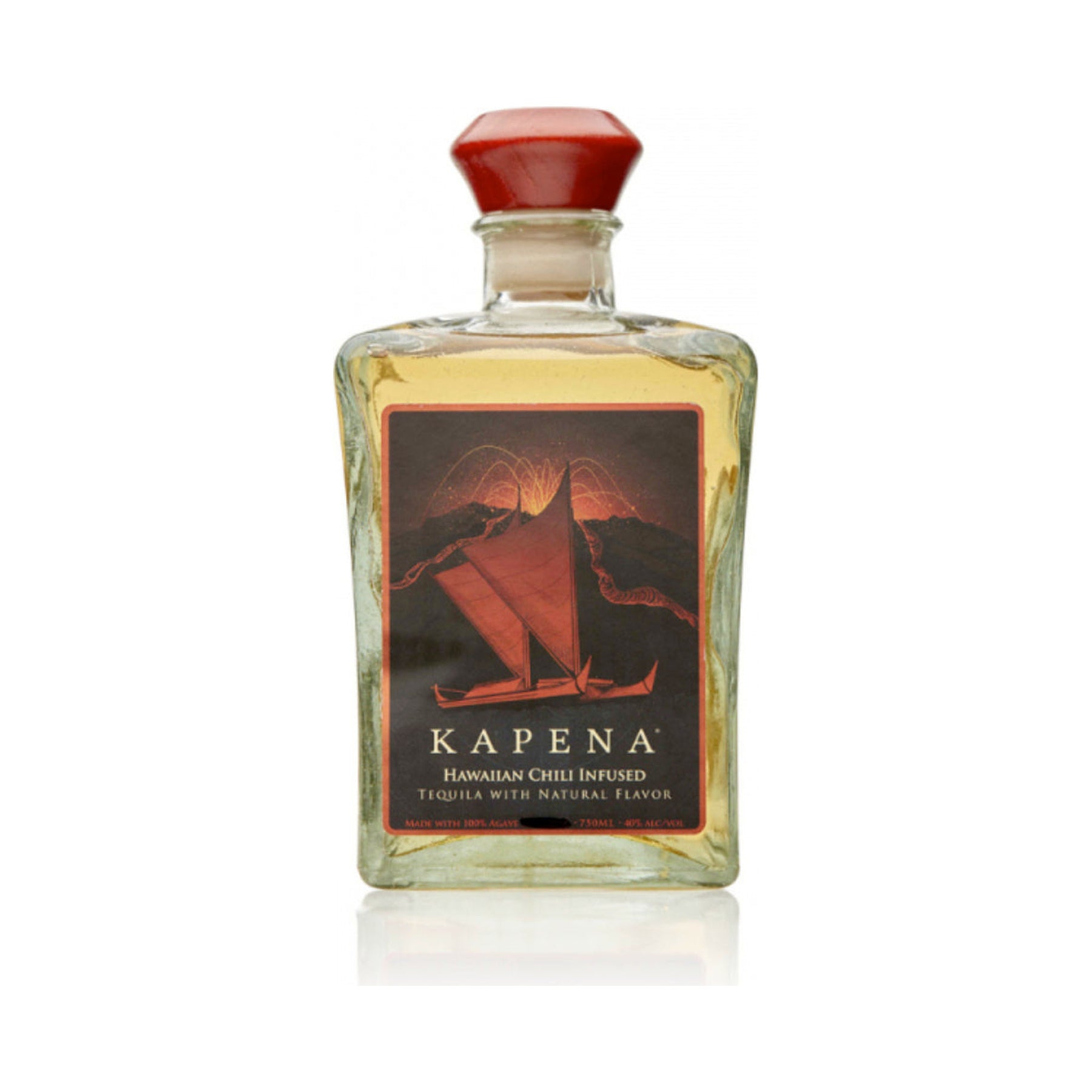 Kapena Hawaiian Chili Infused Reposado Tequila 750 mL - ForWhiskeyLovers.com