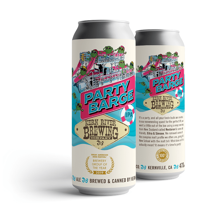Kern River Brewing Co. Party Barge IPA Beer 4-Pack - ForWhiskeyLovers.com