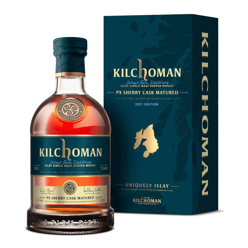 Kilchoman PX Sherry Cask Matured 2021 Edition Islay Single Malt Scotch Whisky - ForWhiskeyLovers.com