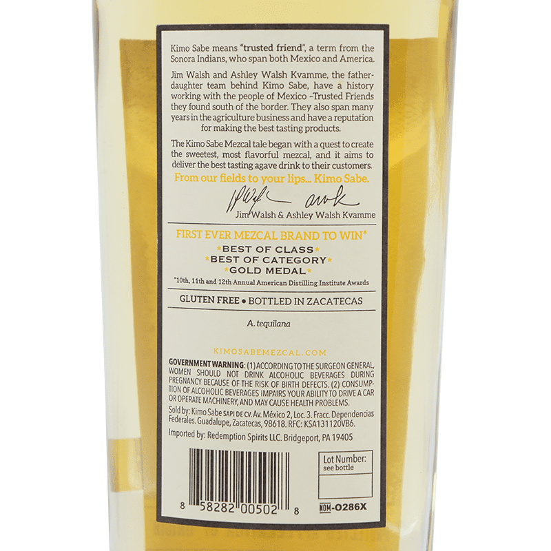 Kimo Sabe Añejo Mezcal - ForWhiskeyLovers.com