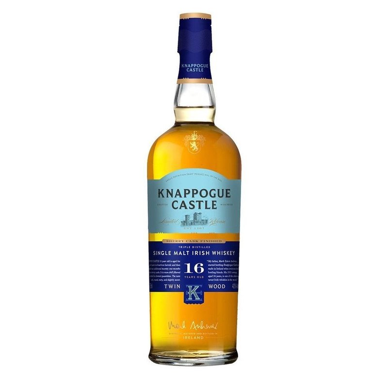 Knappogue Castle 16 Year Old Sherry Cask Finish Single Malt Irish Whiskey - ForWhiskeyLovers.com