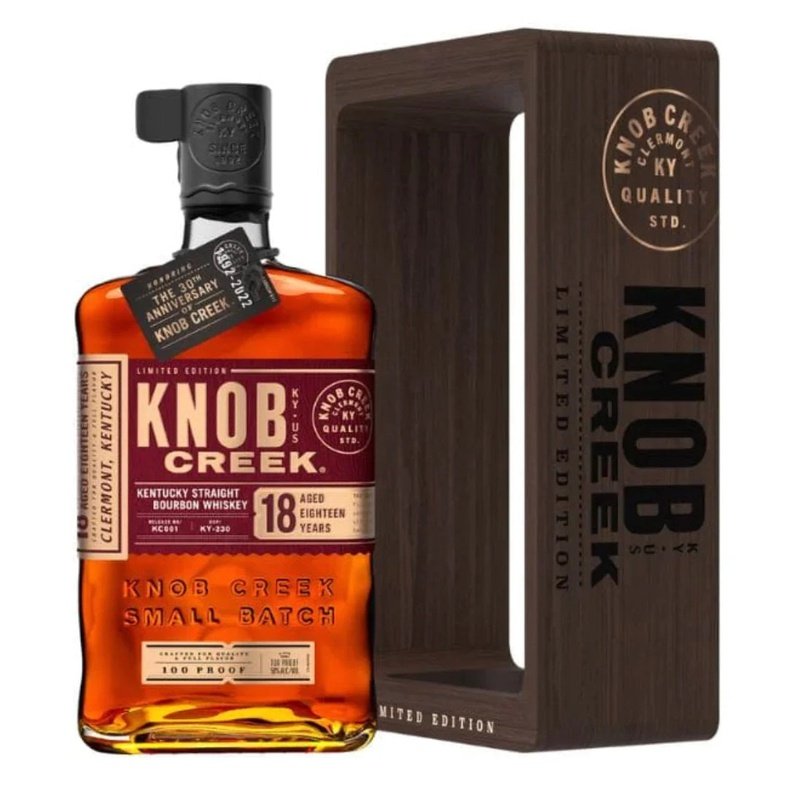 Knob Creek 18 Year Old 30th Anniversary Kentucky Straight Bourbon Whiskey - ForWhiskeyLovers.com