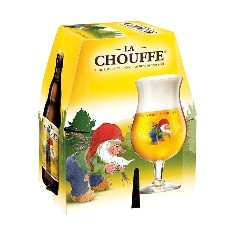 La Chouffe Belgian Blonde Ale Beer 4-Pack - ForWhiskeyLovers.com