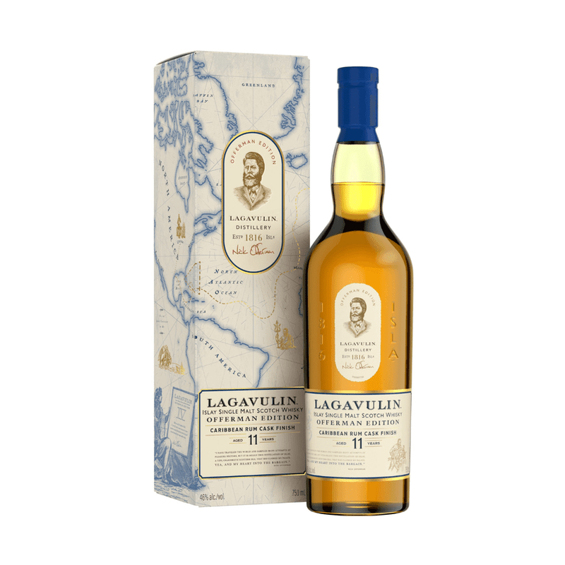 Lagavulin 11 Year Offerman Edition Caribbean Rum Cask Finish 3 Bottle Bundle - ForWhiskeyLovers.com