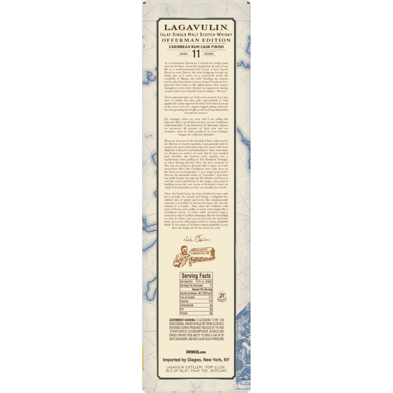 Lagavulin 11 Year Offerman Edition Caribbean Rum Cask Finish - ForWhiskeyLovers.com
