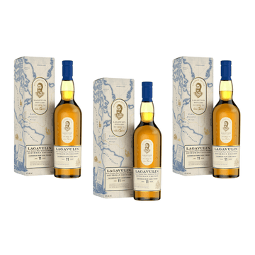 Lagavulin 11 Year Offerman Edition Caribbean Rum Cask Finish 3 Bottle Bundle - ForWhiskeyLovers.com