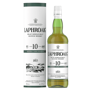 Laphroaig 10 Year Old Cask Strength Batch #013 Islay Single Malt Scotch Whisky - ForWhiskeyLovers.com