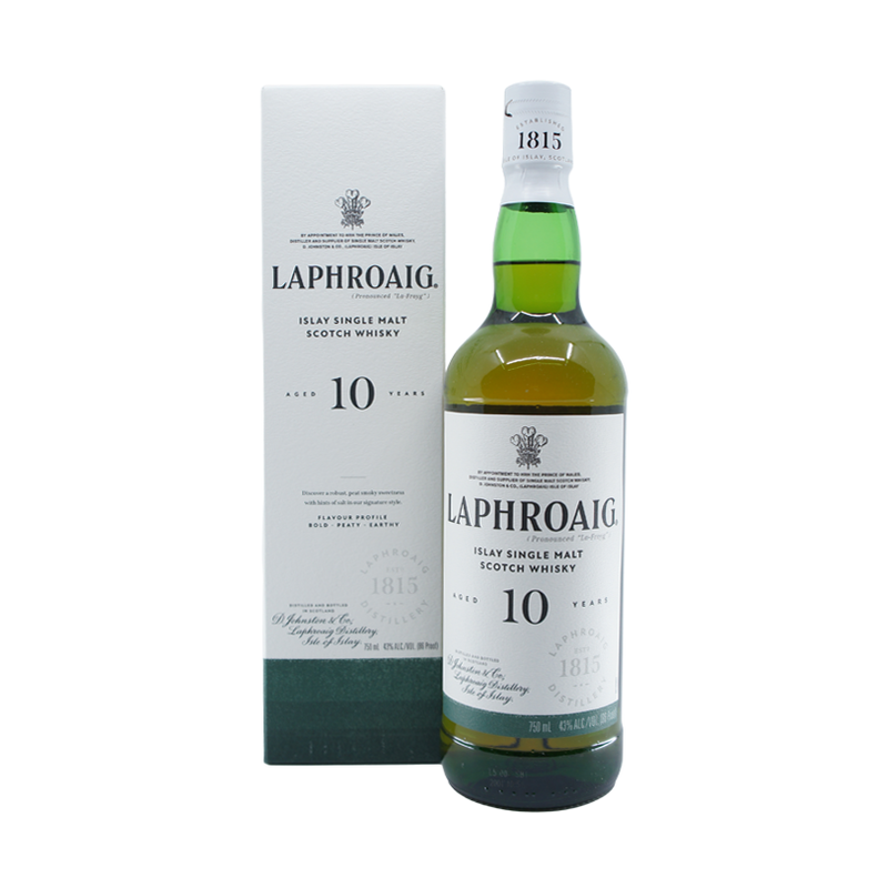Laphroaig 10 Year Old Islay Single Malt Scotch Whisky - ForWhiskeyLovers.com