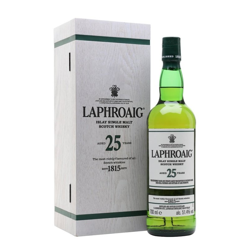 Laphroaig 25 Year Old Cask Strength 750mL - ForWhiskeyLovers.com