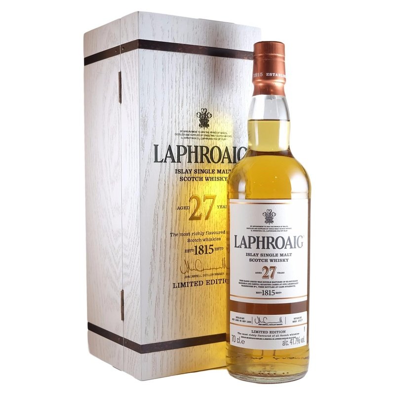 Laphroaig 27 Year Old Single Malt Whisky 750mL - ForWhiskeyLovers.com