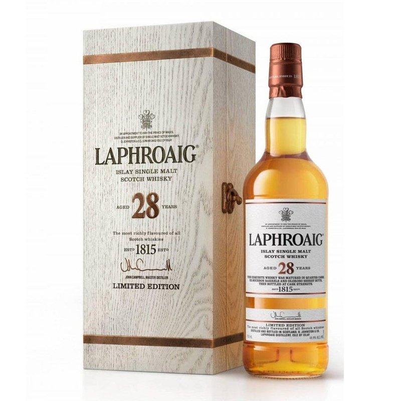 Laphroaig 28 Year Old Islay Single Malt Scotch Whisky Limited Edition - ForWhiskeyLovers.com
