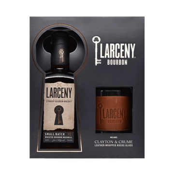 Larceny 1870 Small Batch Kentucky Straight Bourbon Whiskey with Leather Rocks Glass - ForWhiskeyLovers.com