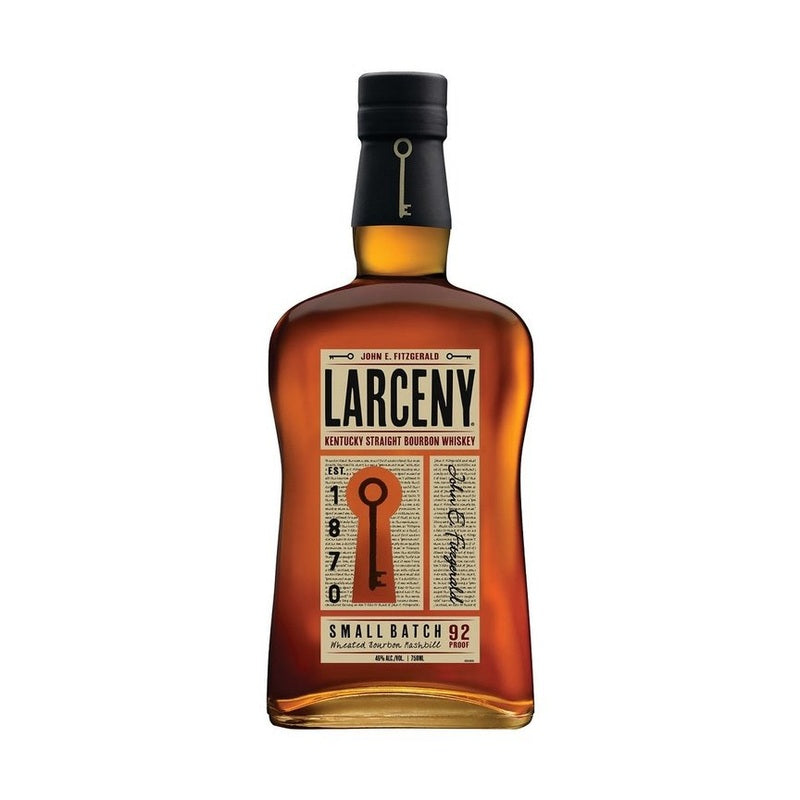Larceny 1870 Small Batch Kentucky Straight Bourbon Whiskey with Leather Rocks Glass - ForWhiskeyLovers.com