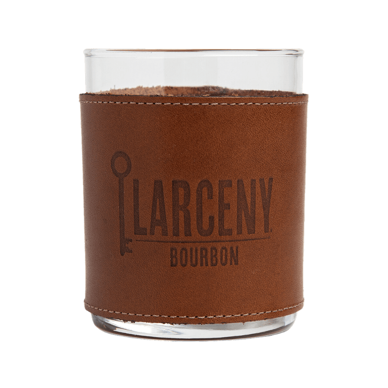 Larceny 1870 Small Batch Kentucky Straight Bourbon Whiskey with Leather Rocks Glass - ForWhiskeyLovers.com