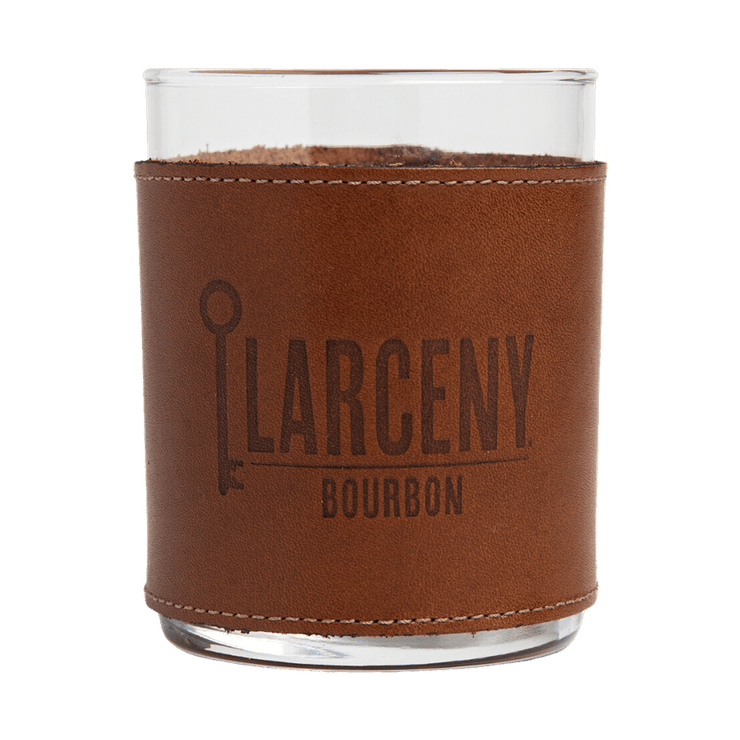 Larceny 1870 Small Batch Kentucky Straight Bourbon Whiskey with Leather Rocks Glass - ForWhiskeyLovers.com