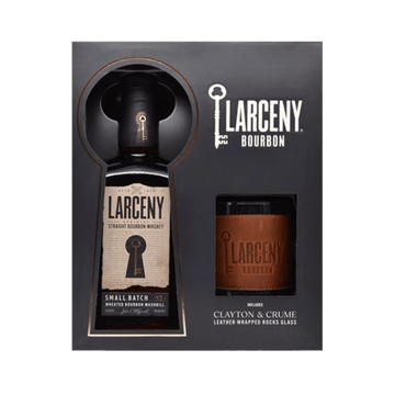 Larceny 1870 Small Batch Kentucky Straight Bourbon Whiskey with Leather Rocks Glass - ForWhiskeyLovers.com