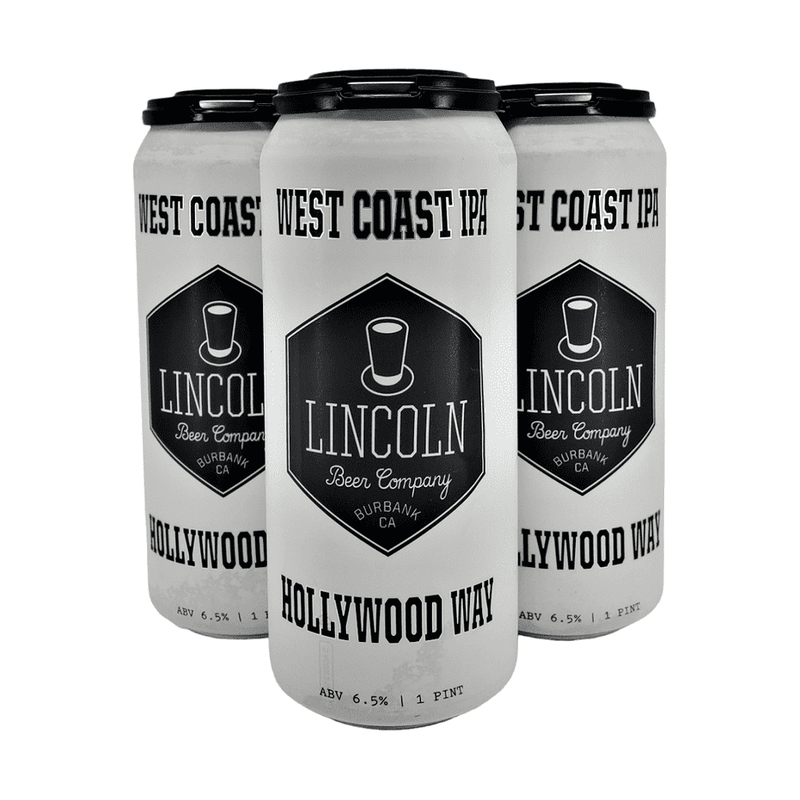 Lincoln Beer Co. Hollywood Way West Coast IPA Beer 4-Pack - ForWhiskeyLovers.com