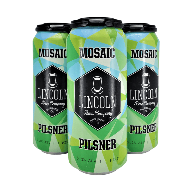 Lincoln Beer Co. Mosaic Pilsner Beer 4-Pack - ForWhiskeyLovers.com