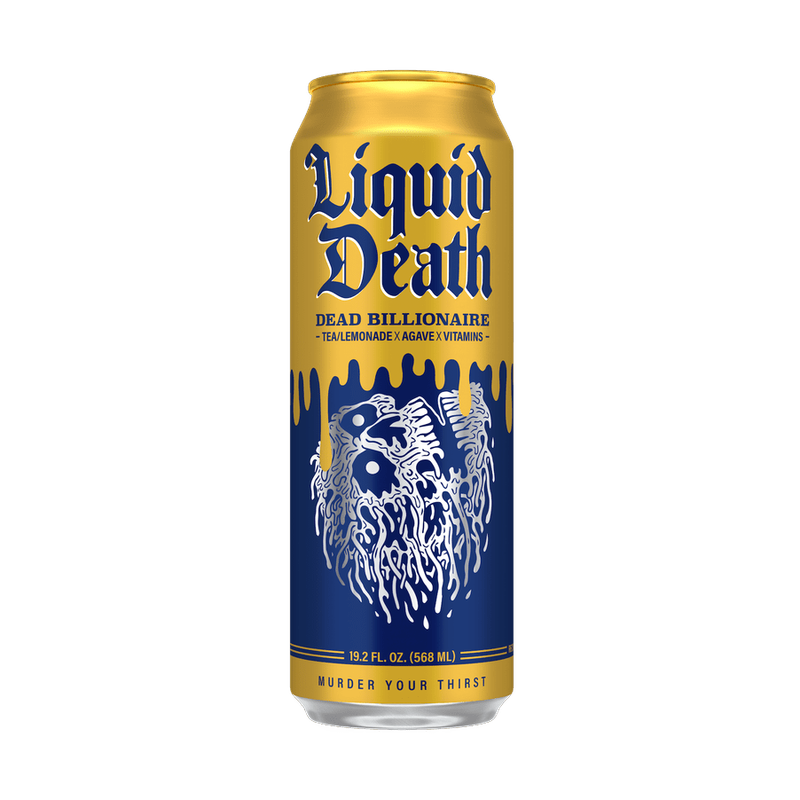 Liquid Death Dead Billionaire Iced Tea - ForWhiskeyLovers.com
